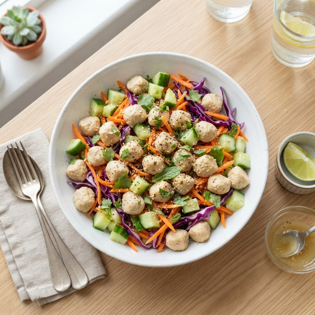 Soya Chunks Salad